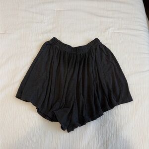 Aerie Charcoal Flowy Shorts